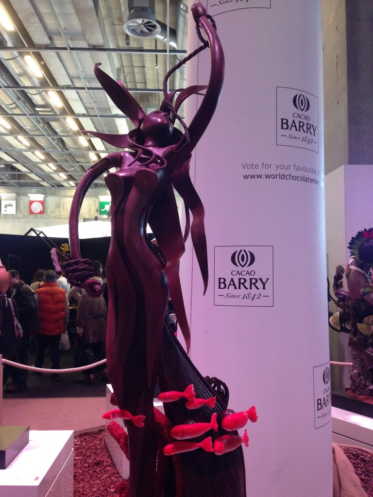 One of many incredible chocolate sculptures at le salon du chocolat