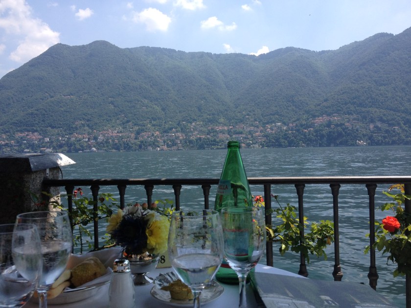 Dining by the water, Lake Como, Italy