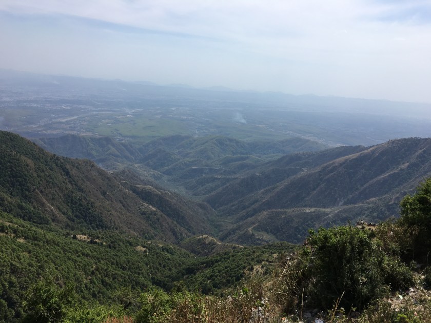 View of the Doon valley from Everest Estate, Mussoorie, Uttarakhand, India