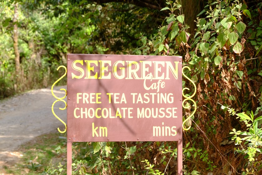 Enticing restaurant advertising - Seegeeen cafe - Mussoorie, Uttarakhand, India