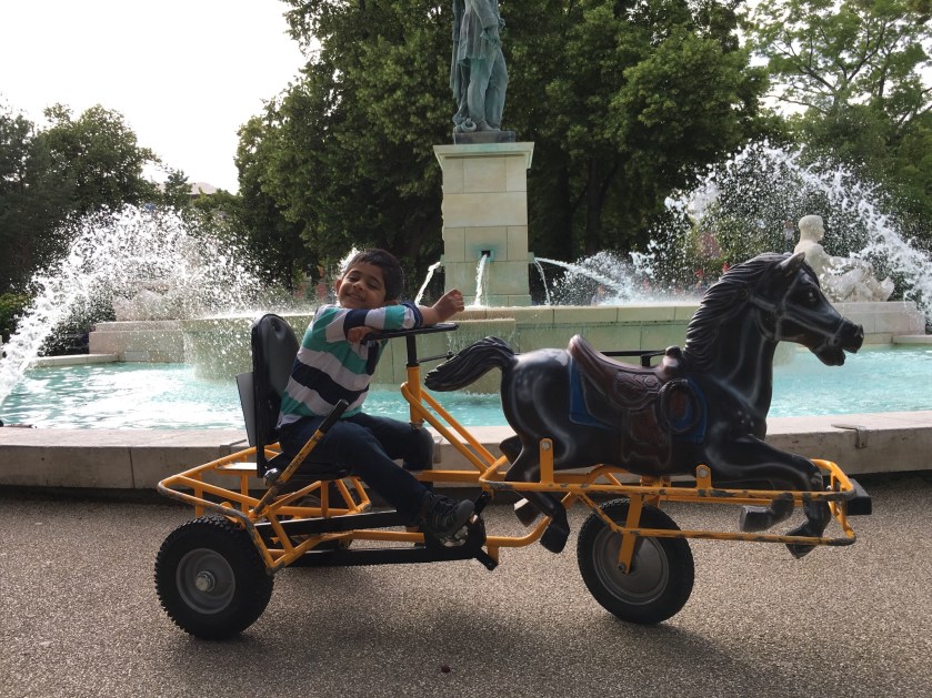 Cool trikes in Champ de Mars park, Colmar