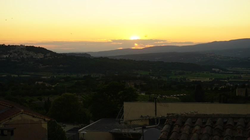 Sunset view from Bonnieux